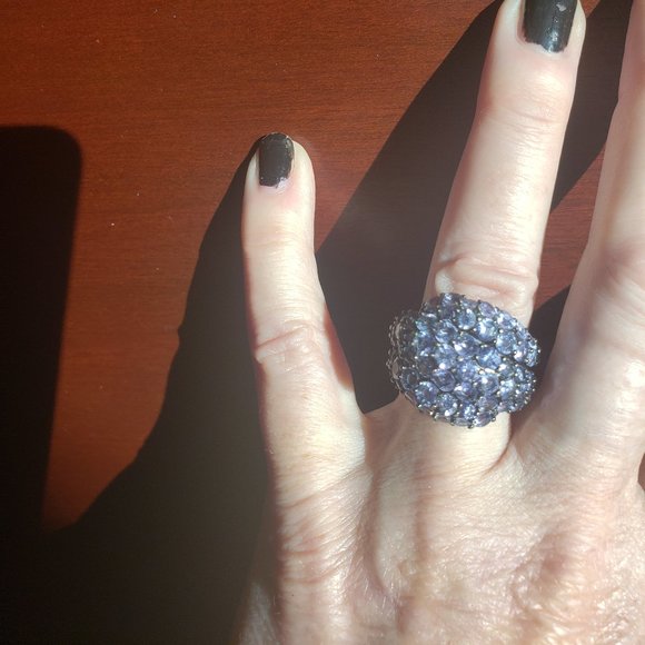 Tanzanite ring size 7 - Picture 2 of 9